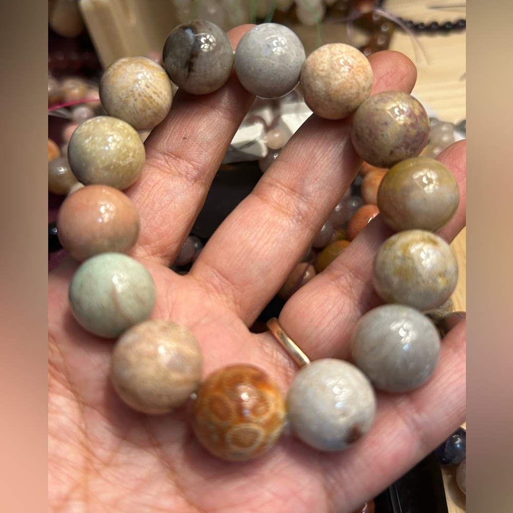 coral jade bracelet